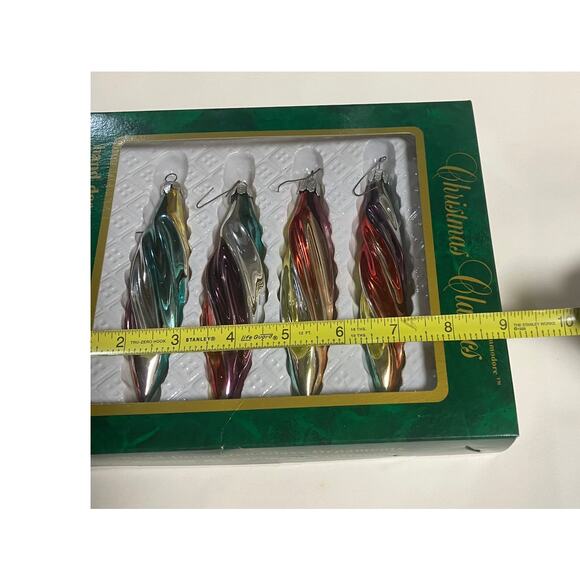 Commodore Twisted Glass Rainbow Christmas Classics Romanian Hand Crafted VTG - Picture 9 of 9